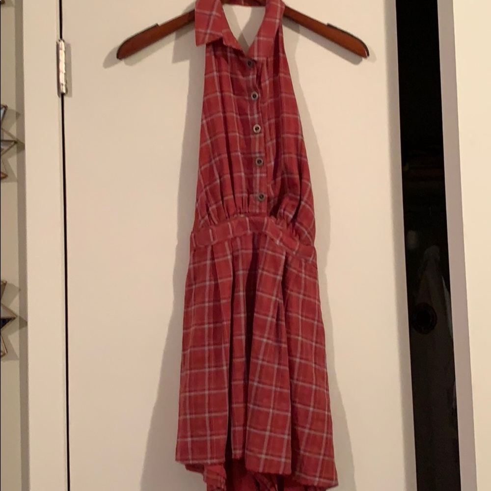 Urban Outfitters Button Up Halter Romper